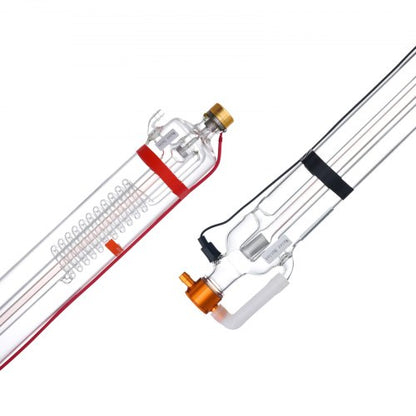 VEVOR 90W CO2 Laser Tube, 49.2 in (1250 mm) Length, 3.1 in (80 mm) Dia Borosilicate Glass Laser Cutter Tube with Metal Head, 10,000hr Wires Preconnected for Laser Engraver Engraving Cutting Machine - CO2JGG90W000YYZS2V9 - view 2