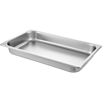 VEVOR Full-Size Stainless Steel Steam Table Pans, 6-Pack, 8.5 L Each - detail 1