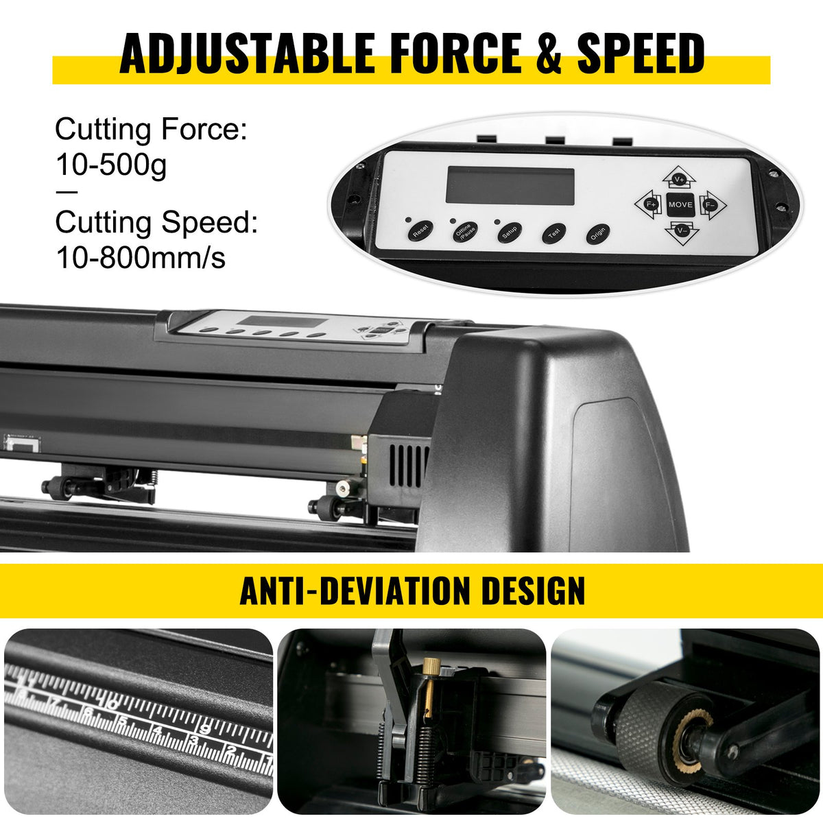 VEVOR 5.5x3.5 inch Cap Heat Press & 53 Inch Vinyl Cutter Machine w/ Floor Stand - CP2815-KZJ1350001V1 - view 2