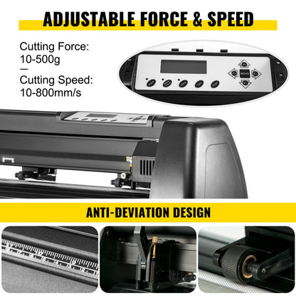 VEVOR 5.5x3.5 inch Cap Heat Press & 53 Inch Vinyl Cutter Machine w/ Floor Stand - CP2815-KZJ1350001V1 - view 2