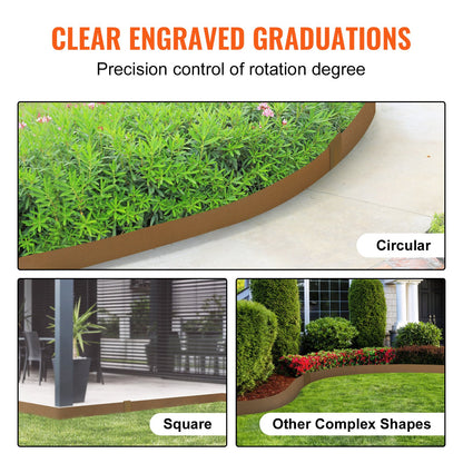 VEVOR Steel Landscape Edging, 10-pack Steel Garden Edging Borders, 39.6" L x 2" H Strips, Hammer-in Edging Border, Bendable Metal Landscape Edging for Yard, Garden, 2.5" Spike Height, Rustic Brown - CPPZ45INCH33L0JNFV0 - view 5