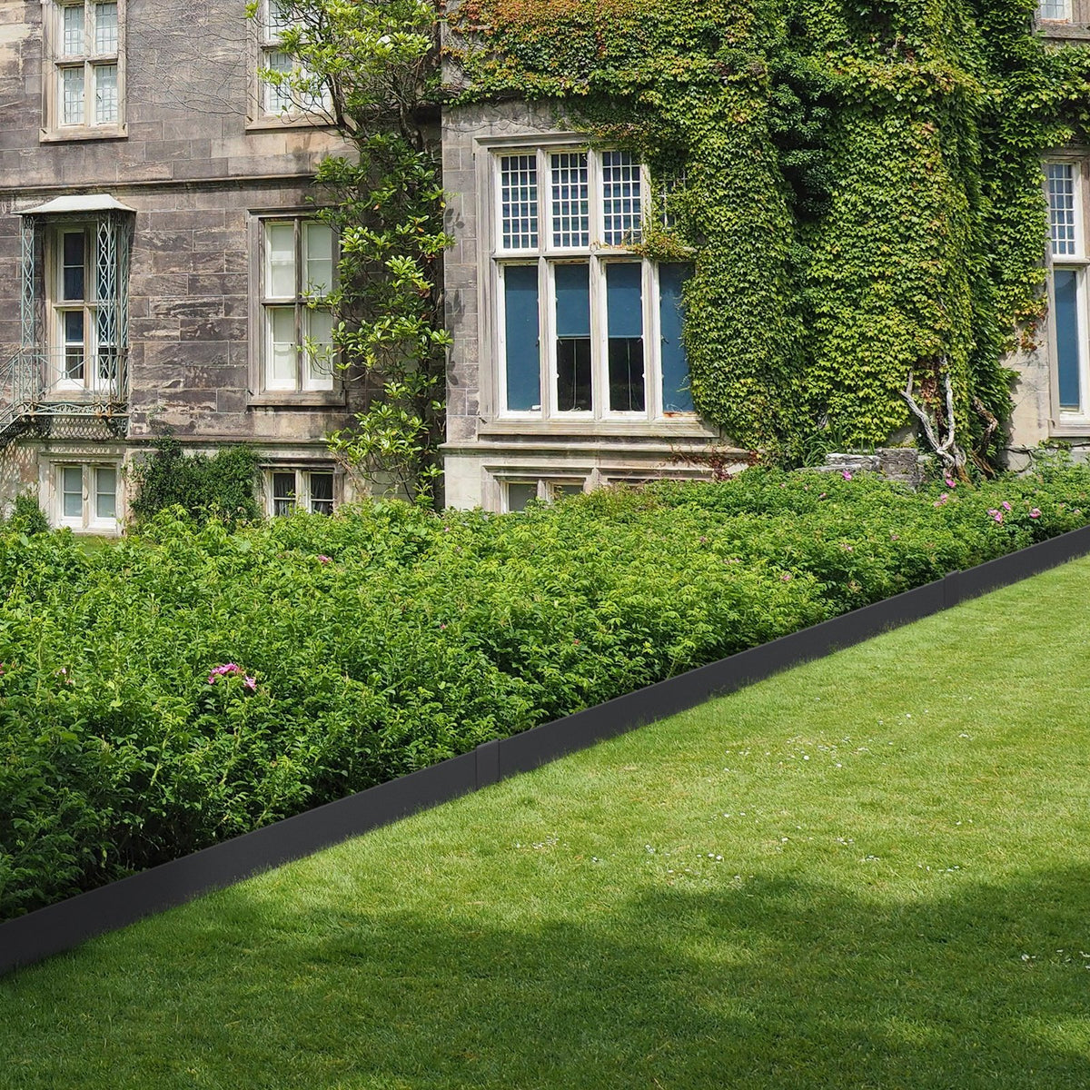 VEVOR Steel Landscape Edging, 3-pack Steel Garden Edging Borders, 40" L x 6" H Strips, Hammer-in Edging Border with 5 Clips, Bendable Metal Landscape Edging for Yard, Garden, Lawn - CPPZ6INCH10FIGLUQV0 - view 9