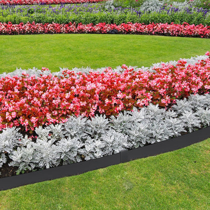 VEVOR Steel Landscape Edging, 4-pack Steel Garden Edging Borders, 40" L x 8" H Strips, Hammer-in Edging Border with 6 Clips, Bendable Metal Landscape Edging for Yard, Garden, Lawn - CPPZ8INCH133HVLDOV0 - view 9