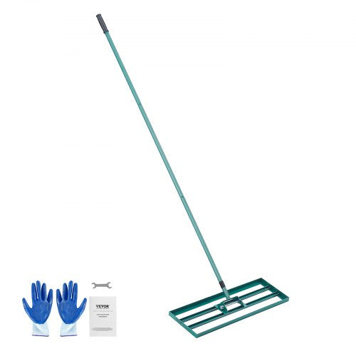 VEVOR Lawn Leveling Rake, 30"x10" Level Lawn Tool, Heavy-duty Lawn Leveler with 78" Steel Extended Handle, Yard Leveling Rake Suit for Garden, Golf Lawn, Farm - CPPZP1030000Q4VM8V0 - view 1