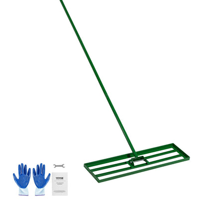VEVOR Lawn Leveling Rake, 36"x10" Level Lawn Tool, Heavy-duty Lawn Leveler with 78" Steel Extended Handle, Yard Leveling Rake Suit for Garden, Golf Lawn, Farm - CPPZP1036000SKWNC002V0 - view 1