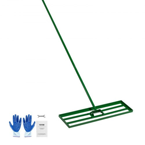 VEVOR Lawn Leveling Rake, 36"x10" Level Lawn Tool, Heavy-duty Lawn Leveler with 78" Steel Extended Handle, Yard Leveling Rake Suit for Garden, Golf Lawn, Farm - CPPZP1036000SKWNC002V0 - view 2