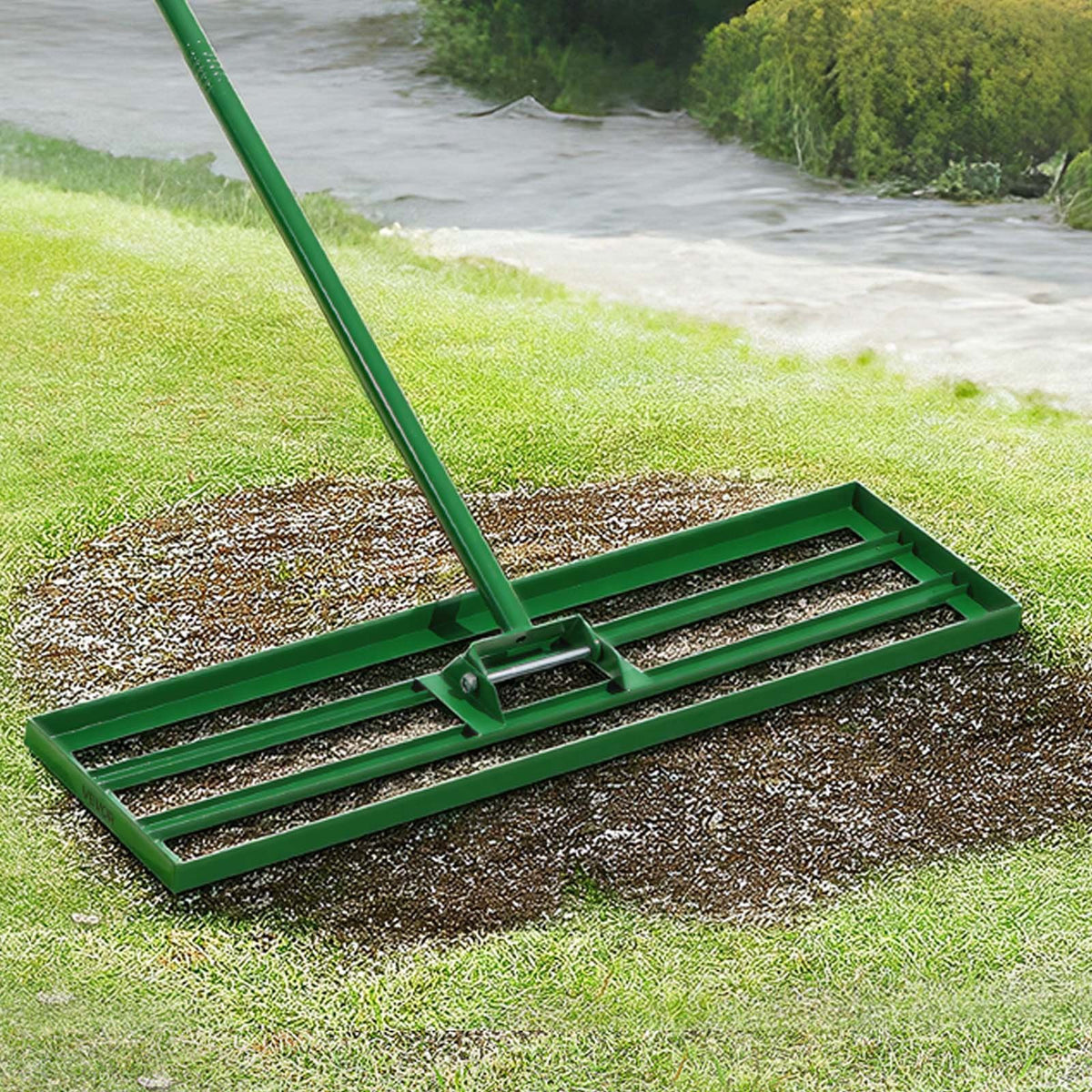 VEVOR Lawn Leveling Rake, 36"x10" Level Lawn Tool, Heavy-duty Lawn Leveler with 78" Steel Extended Handle, Yard Leveling Rake Suit for Garden, Golf Lawn, Farm - CPPZP1036000SKWNC002V0 - view 9