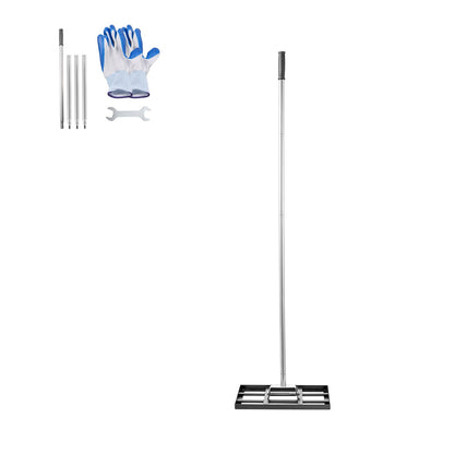 VEVOR Lawn Leveling Rake, Lawn Leveler with 78 in Handle, 17x10 in Ground Plate, Rust-Resistant Carbon Steel Soil Leveler, 5 Heights Adjustable, Effort Saving Lawn Leveling Tool for Yard Golf Court - CPPZPEKCGK1095NBKV0 - view 10