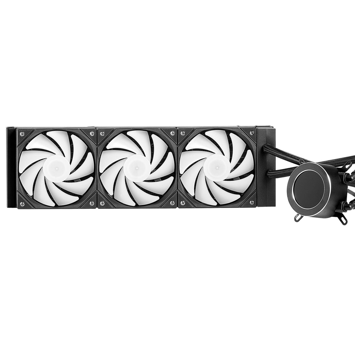 VEVOR CPU Liquid Cooler, AIO CPU Water Cooler - 3 x 120mm PWN Fans & Pump, Customizable Black PC Liquid Cooler with 2.1'' LCD Display & ARGB light, for Intel 115X/1366/2011/1700/1200, AMD AM4/AM5 - CPULQFSSLDPBIC6GAV9 - view 10