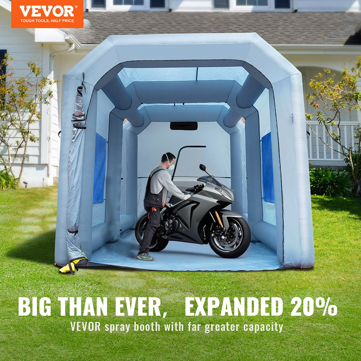VEVOR Inflatable Paint Booth - Select Your Configuration - CQ13109FT950WSOKVV1 - view 2