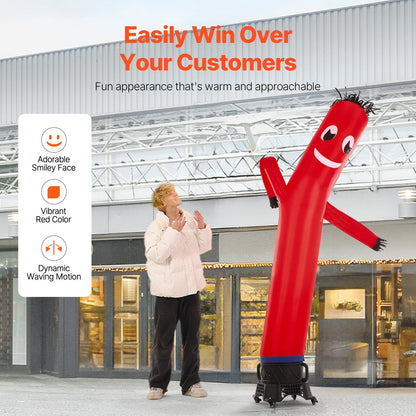 VEVOR Inflatable Tube Man Set, 10 ft Tall, Wacky Waving Inflatable Dancing Tube Guy with 9/10 HP Blower, PP Shell IPX3 Waterproof Blower Fan, for Outdoor Advertising Business Store Party - CQGR10FT550WFZPYNV1 - view 5