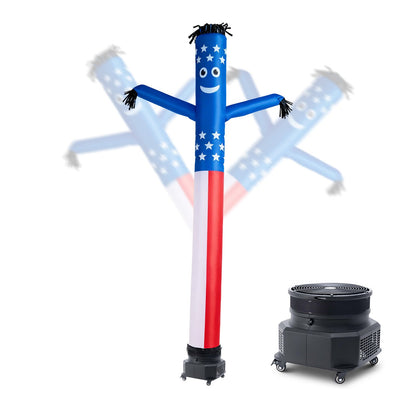 VEVOR Inflatable Tube Man with Blower, 10 ft Tall, Wacky Waving Wind Flying Inflatable Dancing Tube Guy with 3/4 HP IPX3 Waterproof Blower Fan, for Outdoor Advertising Business Store Party Decoration - CQGR10FTXTQ3I1T6T001V1 - view 1