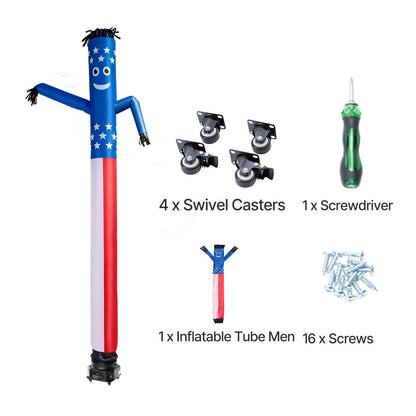 VEVOR Inflatable Tube Man with Blower, 10 ft Tall, Wacky Waving Wind Flying Inflatable Dancing Tube Guy with 3/4 HP IPX3 Waterproof Blower Fan, for Outdoor Advertising Business Store Party Decoration - CQGR10FTXTQ3I1T6T001V1 - view 10