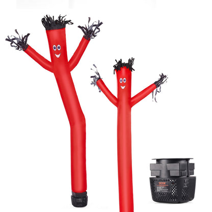 VEVOR Inflatable Tube Man Set, 6 ft Tall, Wacky Waving Inflatable Dancing Tube Guy with 1/15 HP Blower, PP Shell IPX3 Waterproof Blower Fan, for Outdoor Advertising Business Store Party - CQGR6FT45WHSNNAIQV1 - view 1