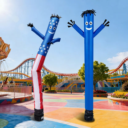 VEVOR Inflatable Tube Man with Blower, 6 ft Tall, Wacky Waving Wind Flying Inflatable Dancing Tube Guy with 1/15 HP IPX3 Waterproof Blower Fan, for Outdoor Advertising Business Store Party Decoration - CQGR6FTXTQ45M2YD8001V1 - view 9