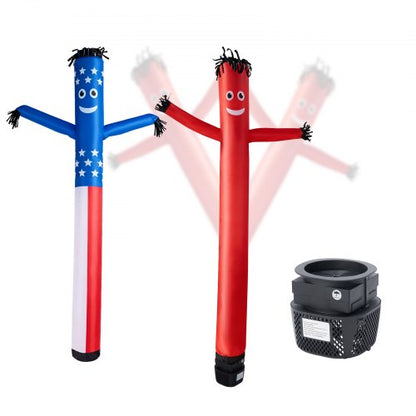 VEVOR Inflatable Tube Man with Blower, 8 ft Tall, Wacky Waving Wind Flying Inflatable Dancing Tube Guy with 1/15 HP IPX3 Waterproof Blower Fan, for Outdoor Advertising Business Store Party Decoration - CQGR8FTHS250RDE7N001V1 - view 2