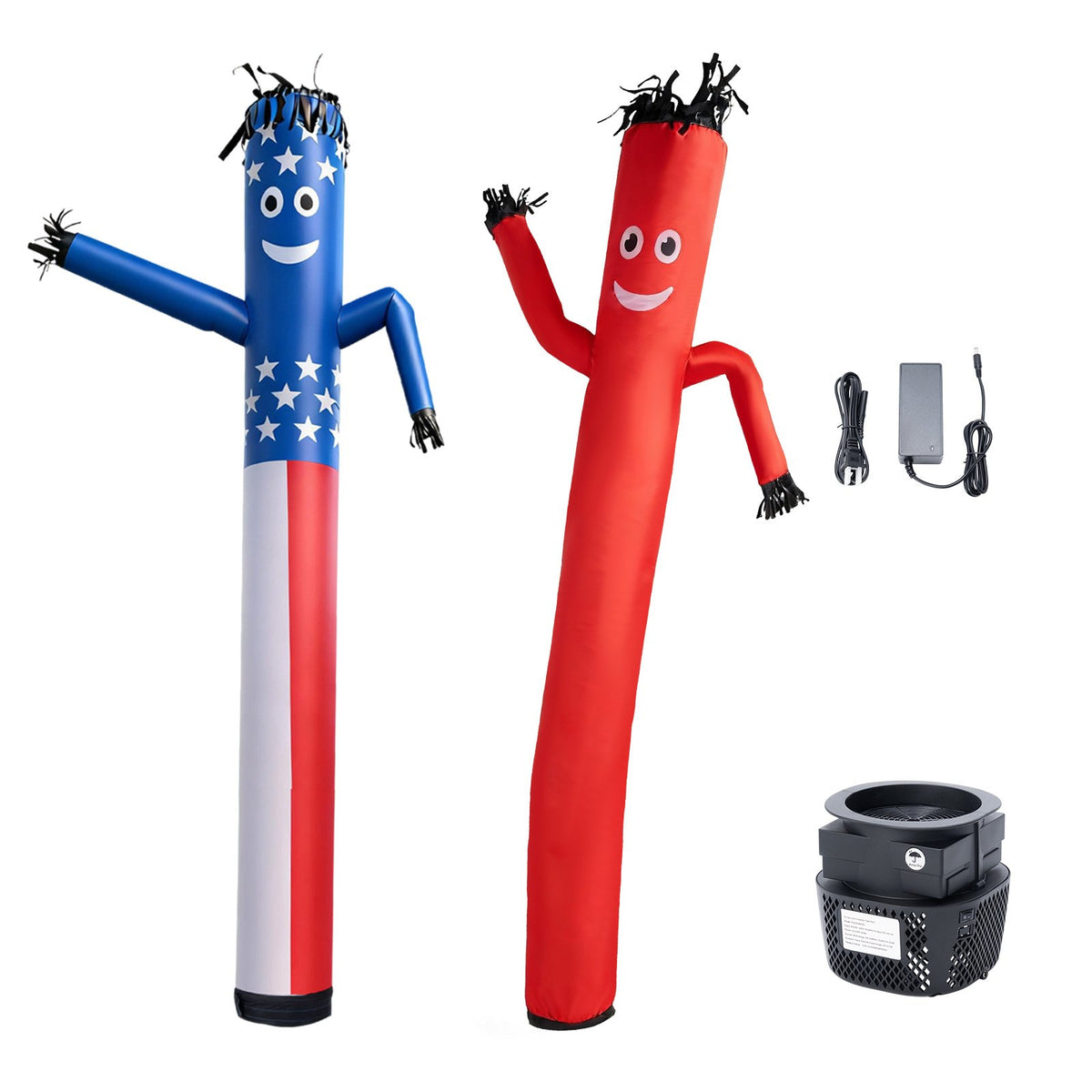 VEVOR Inflatable Tube Man with Blower, 8 ft Tall, Wacky Waving Wind Flying Inflatable Dancing Tube Guy with 1/15 HP IPX3 Waterproof Blower Fan, for Outdoor Advertising Business Store Party Decoration - CQGR8FTHS250RDE7N001V1 - view 10
