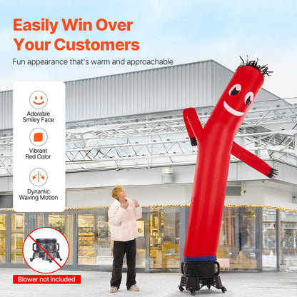 VEVOR Inflatable Tube Man Attachment, 20-Feet Tall, Wacky Wavy Wind Flying Dancing Tube Guy, Arm Flailing Sky Air Puppet, 18'' for Outdoor Advertising Business Store (Blower Not Included) - CQGRBT20FTHSGV34WV0 - view 4