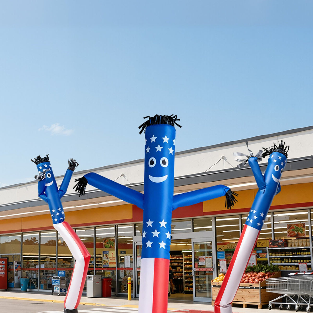 VEVOR Inflatable Tube Man, 20-Feet Tall, Wacky Waving Dancing Tube Guy, Wind Flying Arm Flailing Air Puppet, 18-Inch for Outdoor Advertising, Business Store, Increase Visibility (Blower Not Included) - CQGRBT20FTXTXTFUK001V0 - view 9