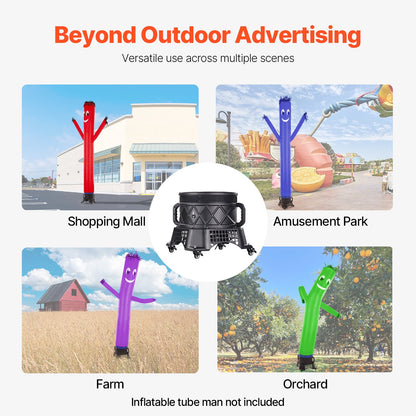 VEVOR Inflatable Tube Man Blower, 1 HP, Blower Fan for Wacky Waving Inflatable Tube Guy, PP Shell, IPX3 Waterproof, Fits 18" Diameter Outdoor Inflatable Wind Flying Tube Man(No Inflatable) - CQGRGFJ750W1Y8CVUV1 - view 5