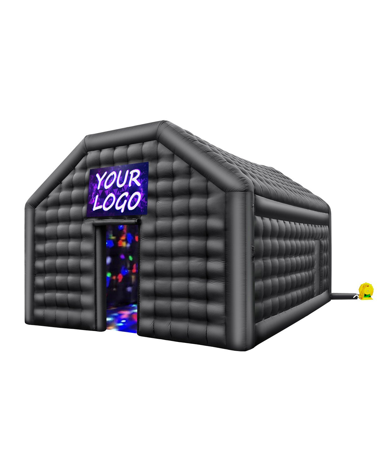 VEVOR Inflatable Nightclub, 19.7 x 16.4 x 12 Ft, Blow up Party Tent with Disco Lights & 680W Blower, Large Inflatable Night Club Tent for Adults, Inflatable House Air Cube for Wedding Birthday Black - CQJLB65366MH27IOOV1 - view 1