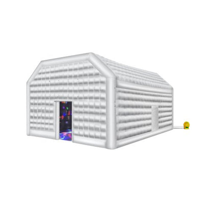 VEVOR Inflatable Nightclub, 26.2 x 19.7 x 13.1 Ft, Blow up Party Tent with 1100W Blower, Large Inflatable Night Club Tent for Adults, Easy Setup Inflatable House Air Cube for Wedding Birthday White - CQJLB864MBS0VLD1XV1 - view 2