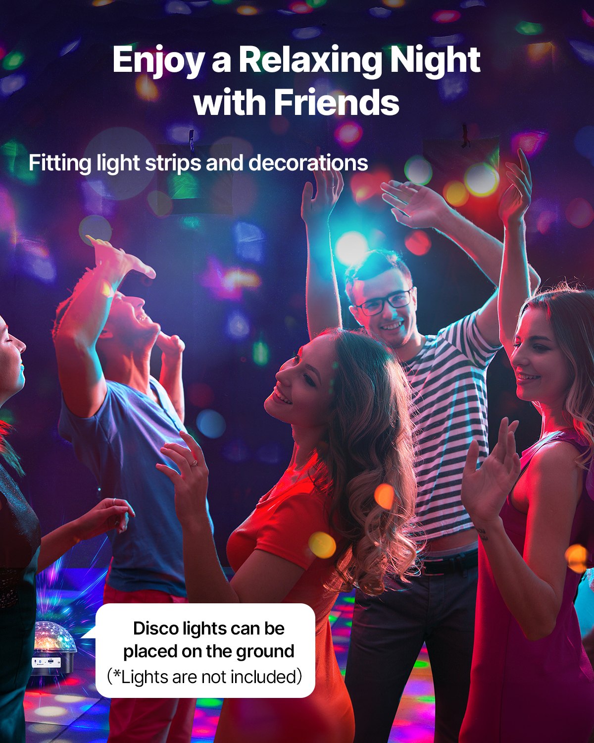 VEVOR Inflatable Nightclub, 26.2 x 19.7 x 13.1 Ft, Blow up Party Tent with 1100W Blower, Large Inflatable Night Club Tent for Adults, Easy Setup Inflatable House Air Cube for Wedding Birthday White - CQJLB864MBS0VLD1XV1 - view 7