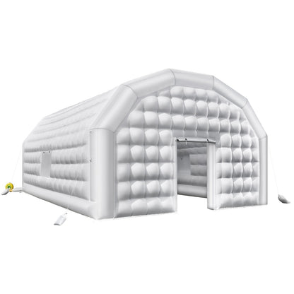 VEVOR Inflatable Nightclub, 26.2 x 19.7 x 13.1 ft Inflatable Party Tent with 1100W Blower & Sandbag, Blow up Night Club with 2 Windows, Air Cube House for Event Birthday Wedding Party, White - CQJLB864MBSGIH23Q001V1 - view 10