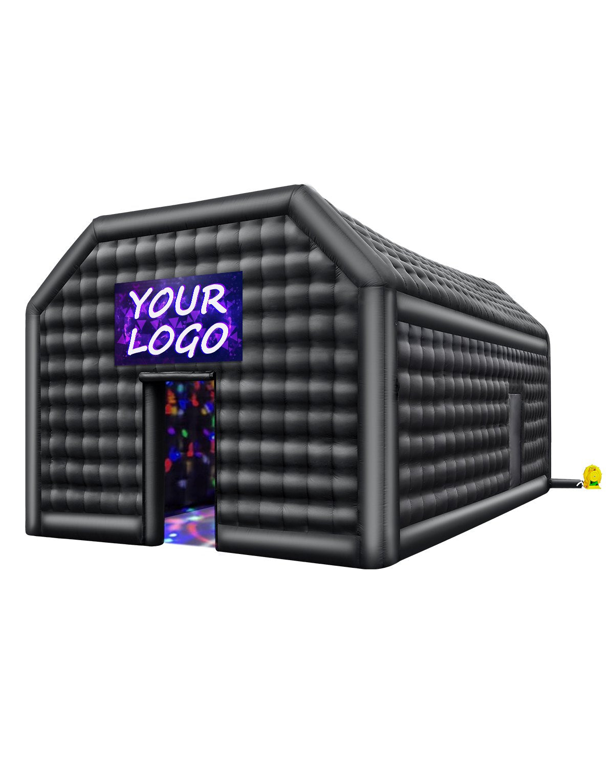 VEVOR Inflatable Nightclub, 26.2 x 19.7 x 13.1 Ft, Blow up Party Tent with Disco Lights & 1100W Blower, Large Inflatable Night Club Tent for Adults, Inflatable House Cube for Wedding Birthday Black - CQJLB864MHS04OEYGV1 - view 1