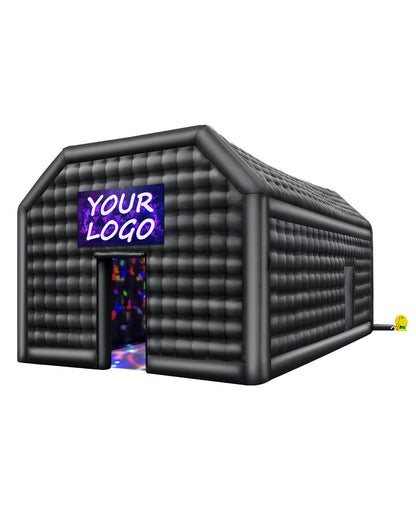 VEVOR Inflatable Nightclub, 26.2 x 19.7 x 13.1 Ft, Blow up Party Tent with Disco Lights & 1100W Blower, Large Inflatable Night Club Tent for Adults, Inflatable House Cube for Wedding Birthday Black - CQJLB864MHS04OEYGV1 - view 1