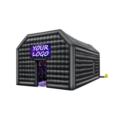 VEVOR Inflatable Nightclub, 26.2 x 19.7 x 13.1 Ft, Blow up Party Tent with Disco Lights & 1100W Blower, Large Inflatable Night Club Tent for Adults, Inflatable House Cube for Wedding Birthday Black - CQJLB864MHS04OEYGV1 - view 2