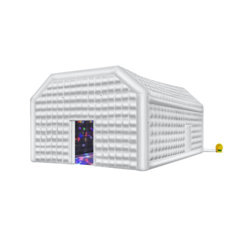VEVOR Inflatable Nightclub, 29.5 x 19.7 x 13.1 Ft, Blow up Party Tent with 1100W Blower, Large Inflatable Night Club Tent for Adults, Easy Setup Inflatable House Air Cube for Wedding Birthday White - CQJLB964MBS0JV7TDV1 - view 2