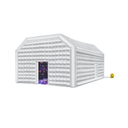 VEVOR Inflatable Nightclub, 29.5 x 19.7 x 13.1 Ft, Blow up Party Tent with 1100W Blower, Large Inflatable Night Club Tent for Adults, Easy Setup Inflatable House Air Cube for Wedding Birthday White - CQJLB964MBS0JV7TDV1 - view 2