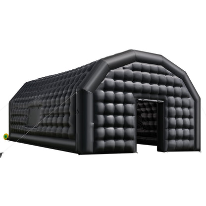 VEVOR Inflatable Nightclub, 29.5 x 19.7 x 13.1 ft Inflatable Party Tent with 1100W Blower & Sandbag, Ventilated Blow up Night Club with 2 Windows, Air Cube House for Event Birthday Wedding Party - CQJLB964MHSGL0GAR001V1 - view 10