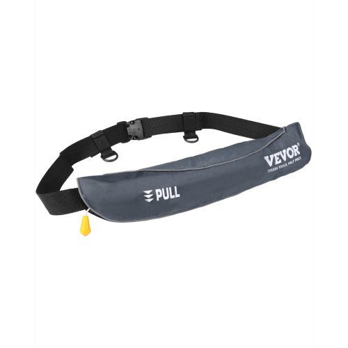 VEVOR Manual Inflatable Belt Pack for Adults, 105N Buoyancy, Over 80 Pounds and Up to 59 in Waist Adjustable, Inflatable PFD Waist for SUP Paddelboarding, Kayaking, Gray (CO2 Cylinder Not Included) - CQJSYBHWDCQYASYD8V0 - view 2
