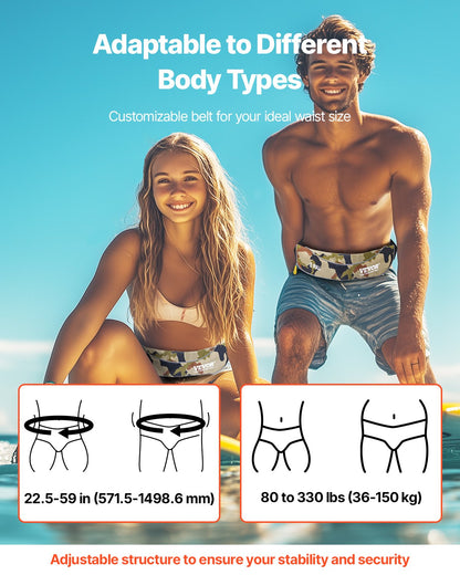 VEVOR Manual Inflatable Belt Pack for Adults, 105N Buoyancy, Over 80 Pounds and Up to 59 in Waist Adjustable, Inflatable PFD Waist for SUP Paddelboarding, Kayaking, Green (CO2 Cylinder Not Included) - CQJSYBHWDCQYJ7VMAV0 - view 6