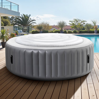 VEVOR Inflatable Hot Tub Cover, 5.4 Ft Round Hot Tub Cover Protector, Insulated Spa Covers for Inflatable Hottub, Weatherproof and Waterproof Energy Saving Lid for Outdoor Use, White - CQKRSYGGYXL68WLXJ001V0 - view 9