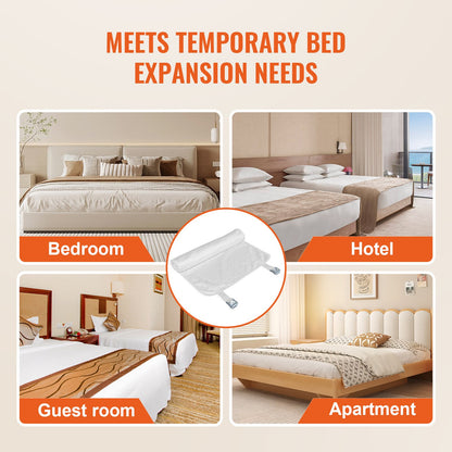 VEVOR Bed Bridge, King Bed Converter Kit, Split King Gap Filler for Adjustable Bed Mattress Connector Mattress Gap Filler with Heavy Duty Metal Buckle Strap 25D Memory Foam (100" L x 24" W) - CQL100W24INCUHVZEV0 - view 7