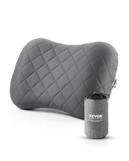 VEVOR Inflatable Camping Pillow, 5-Inch Thickened Travel Pillow, Soft Backpacking Pillows with Removable & Washable Cover, Storage Bag, Lightweight and Portable for Camping, Air Travel, Hiking, Office - CQSLYZMEDIUM91XKCV0 - view 1