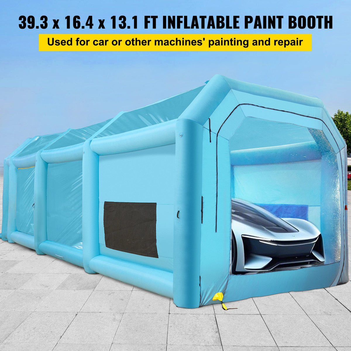 VEVOR Inflatable Paint Booth - Select Your Configuration - CQSPQFHSKC1253K6LV1 - view 2