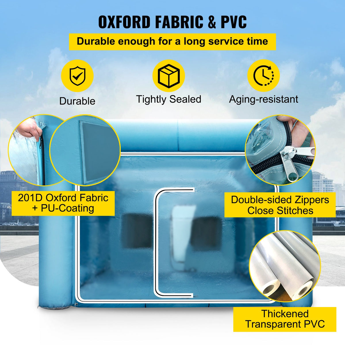 VEVOR Inflatable Paint Booth - Select Your Configuration - CQSPQFHSKC964WKG2V1 - view 3