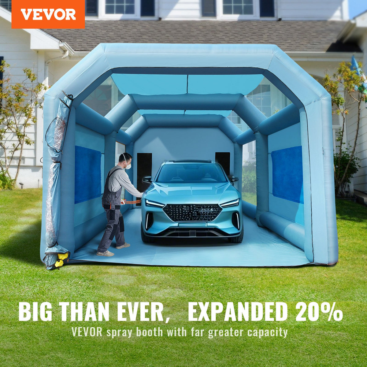 VEVOR Inflatable Paint Booth - Select Your Configuration - CQSPQFLSS2816PT98V1 - view 2