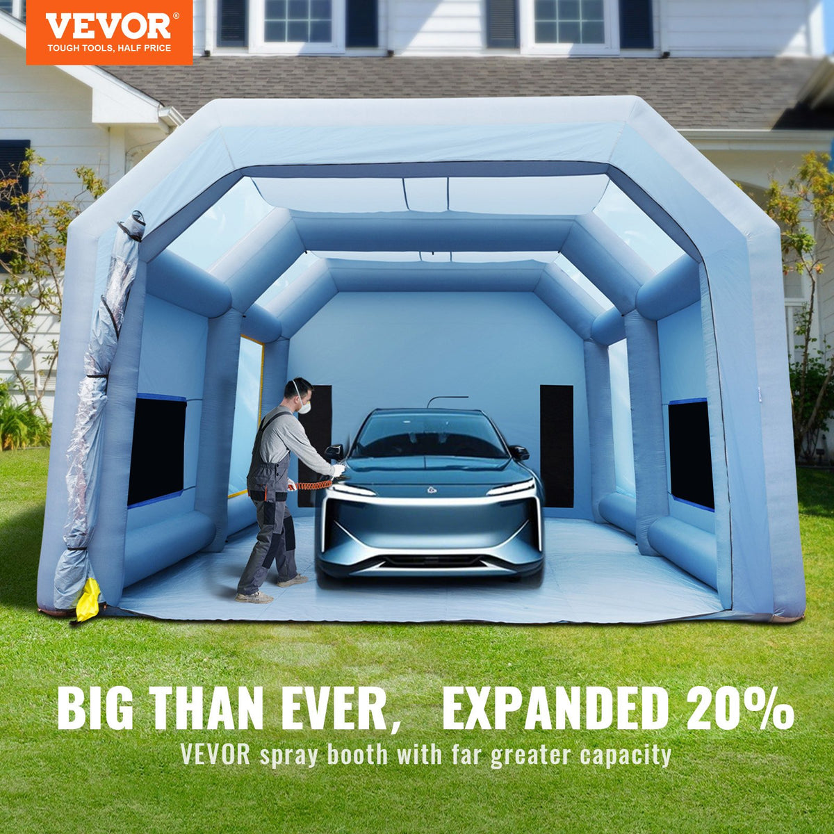 VEVOR Inflatable Paint Booth - Select Your Configuration - CQSPQFLSS3320LZI3V1 - view 2
