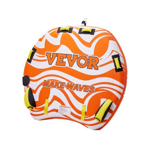 VEVOR Towable Tubes for Boating, 1-2 Riders Inflatable Towable Tube for Boat to Pull, 340lbs Capacity Boat Tubes and Towables for Water Sports - with Fins, Double-Stitched Nylon Cover & Padded Handles - CQTL2PDDX2R0W0X83V0 - view 2