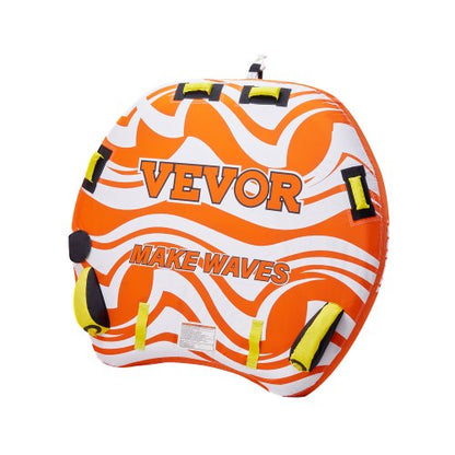 VEVOR Towable Tubes for Boating, 1-2 Riders Inflatable Towable Tube for Boat to Pull, 340lbs Capacity Boat Tubes and Towables for Water Sports - with Fins, Double-Stitched Nylon Cover & Padded Handles - CQTL2PDDX2R0W0X83V0 - view 2