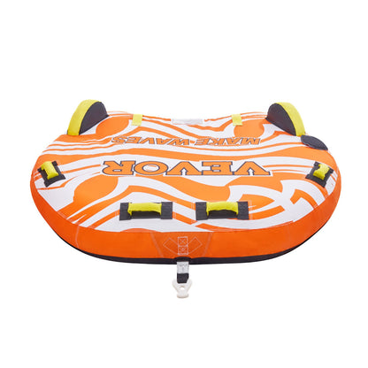 VEVOR Towable Tubes for Boating, 1-2 Riders Inflatable Towable Tube for Boat to Pull, 340lbs Capacity Boat Tubes and Towables for Water Sports - with Fins, Double-Stitched Nylon Cover & Padded Handles - CQTL2PDDX2R0W0X83V0 - view 10