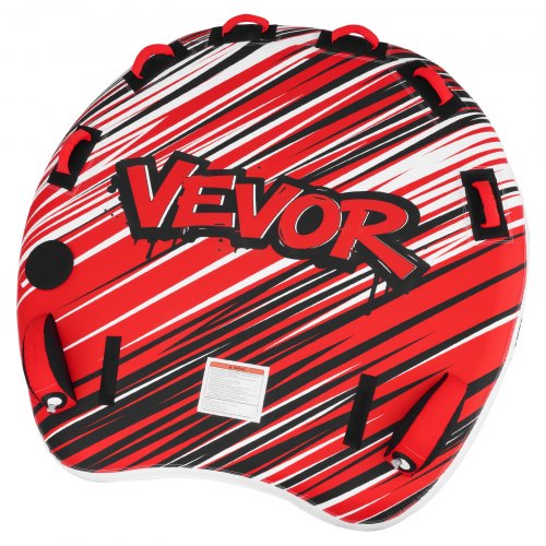 VEVOR Towable Tube for Boating, 3 Riders Inflatable Boat Tubes and Towables, 510 lbs Capacity Water Sport Towable Tube for Boat to Pull - with Fins, Full Nylon Cover, Padded Handles & Safety Valve - CQTL3PDDX3RH9FY22001V0 - view 2