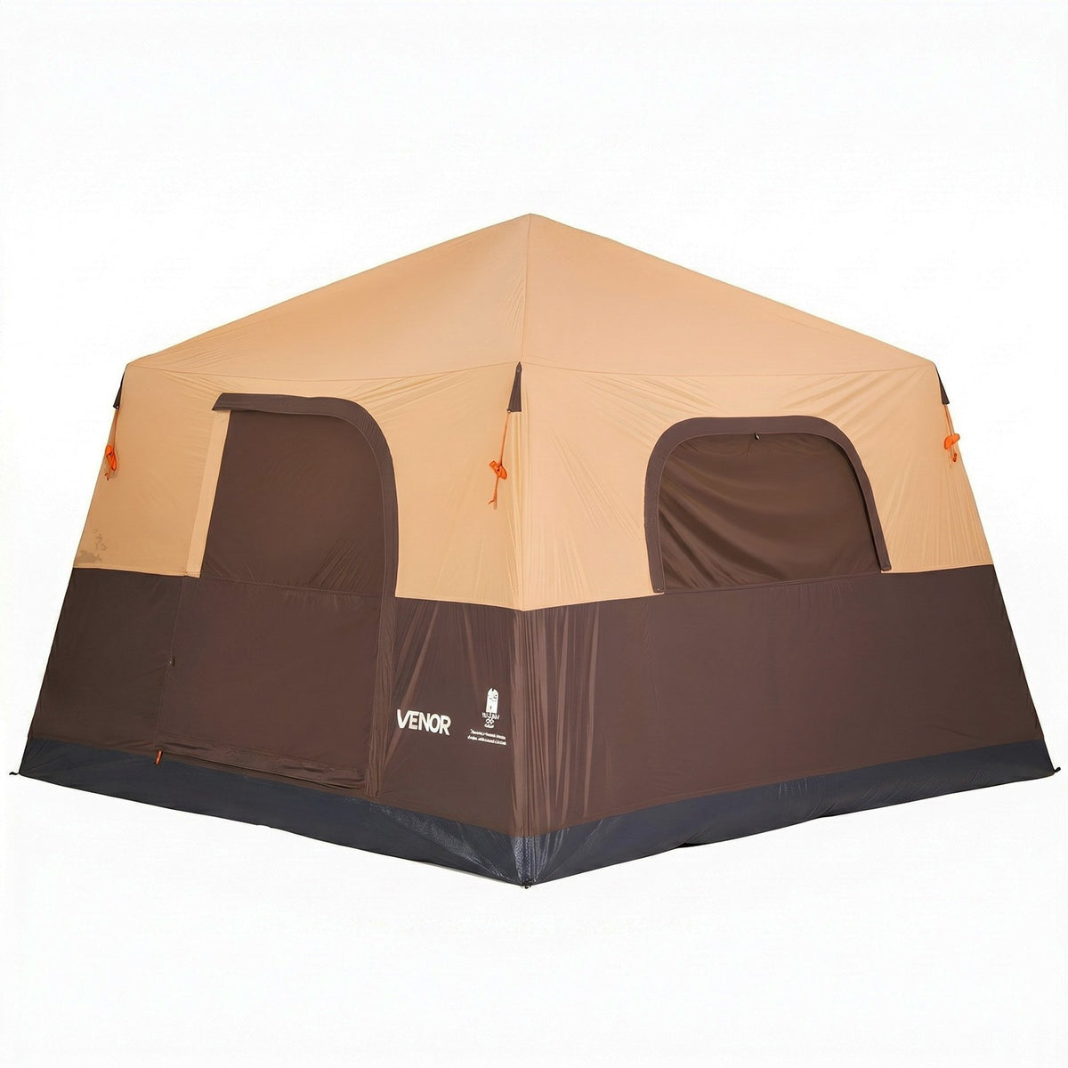 VEVOR Camping Tent, 6 Person Inflatable Cabin Tent with Rechargeable Pump, TPU Air Tube & 4 Large Mesh Windows, Portable Easy Setup Waterproof with Carry Bag for Family Outdoor Camping & Hiking, Beige - CQZ1010FTZDBLVJT8001V9 - view 10