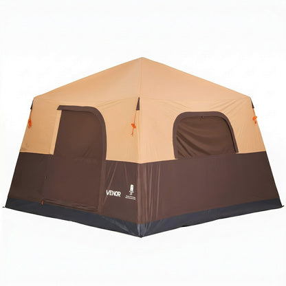 VEVOR Camping Tent, 6 Person Inflatable Cabin Tent with Rechargeable Pump, TPU Air Tube & 4 Large Mesh Windows, Portable Easy Setup Waterproof with Carry Bag for Family Outdoor Camping & Hiking, Beige - CQZ1010FTZDBLVJT8001V9 - view 10