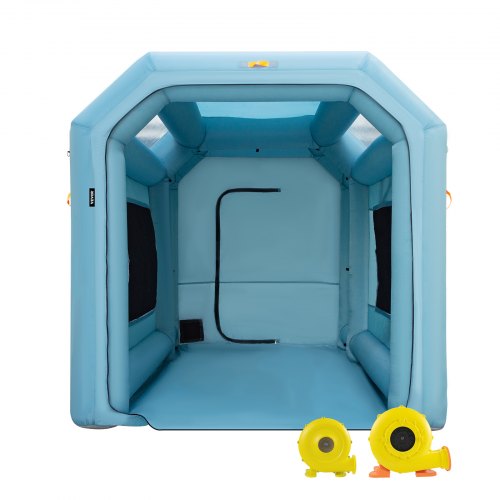 VEVOR Portable Inflatable Paint Booth, 13 x 8 x 8ft Inflatable Spray Booth, Car Paint Tent with Air Filter System & 2 Blowers, Upgraded Blow Up Spray Booth Tent, Auto Paint Worksta - CQZPNJB4M110VZ8LMV1 - view 1